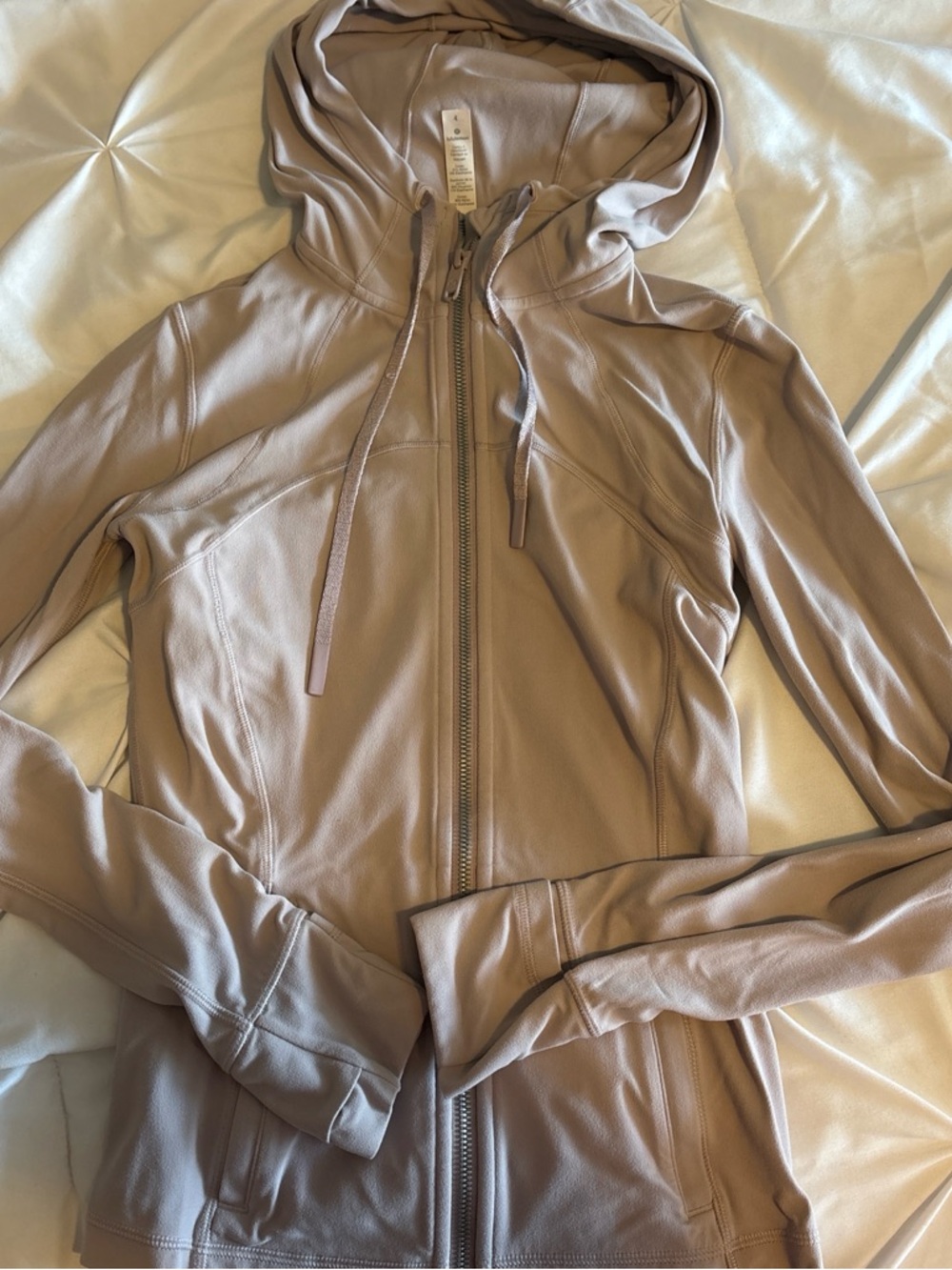 lululemon athletica Hooded Define Jacket in Light Taupe